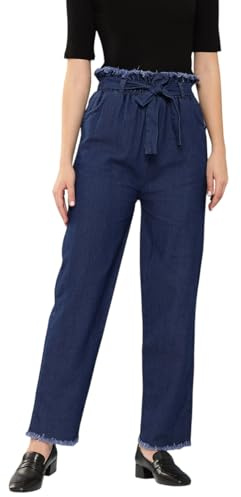Aarika jeans för kvinnor, marinblå, S