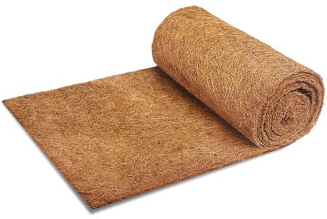 Bamworld Coco Liner Roll, 30 x 300 cm, tappetino in fibra di cocco naturale per fioriere, pali di muschio, letti per animali domestici e progetti di giardino fai da te, facile da tagliare, durevole ed