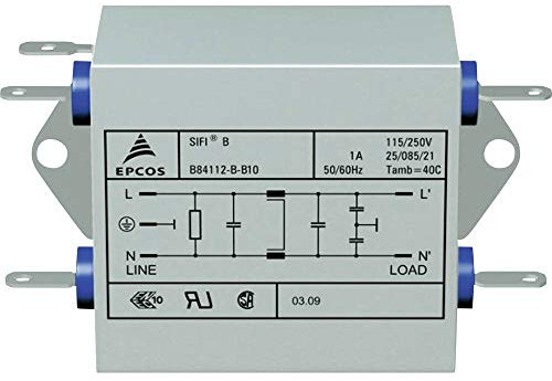 TDK Filtre antiparasite B84112BB30 ignifugé 250 V/AC 3 A 10 mH (L x l x H) 76.5 x 45 x 28.6 mm 1 pc(s)