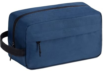 Vorspack Travel Toiletry Bag for Men - Hanging Toiletries Bag Water Resistant Travel Bag for Toiletries Accessories - Navy Blue