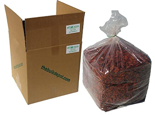 MIGHTY109 Raging Red Colored Wood Chip Mulch - 42 Quarts - Colored Landscape Mulch for Outdoor Use