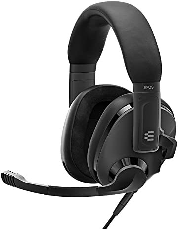 EPOS H3, Auriculares acústicos cerrados para videojuegos con micrófono con cancelación de ruido,