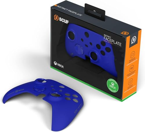 Scuf Instinct Placa frontal extraíble, diseño en los colores de los mandos de Xbox Series X|S y Xbox One - Azul