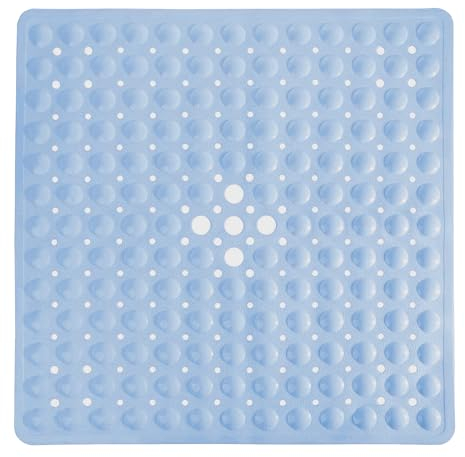 Duschmatte rutschfest, Duschmatte rutschfest 53x53cm, Antirutschmatte für die Dusche, Badewannenmatte rutschfest, Antirutschmatte Badewanne, Antirutschmatte Dusche, Blau