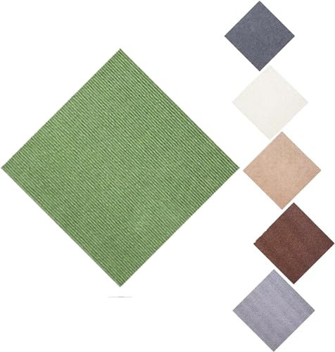 mattplattor, Självhäftande golvmatta mattplattor 20x20 tum självhäftande mångsidiga kvadrater matta Halkfri Tvättbar mattplattor Golvmatta for hem och husdjur - Dammsäker (Färg: Svart, Storlek: 16st)