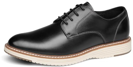 Bruno Marc Men's Crossflex Casual Dress Shoes Business Formal Oxfords Lace Up, Slip-Resistant Sneaker,Size 10,Black,SBOX2417M