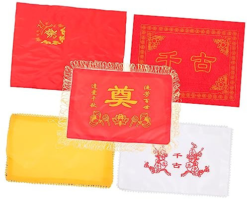 PRETYZOOM Juego De 5 Fundas Versátiles para Urna De Cenizas Paño para Urna De Cenizas para Ataúd Suministros Funerarios Decoración