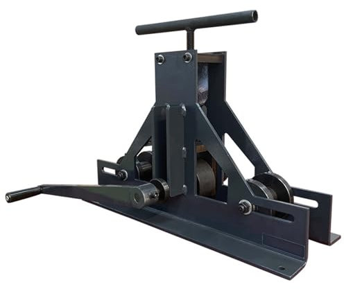 QUTBAG Tube Roller Bender, Manual Square and Rectangular Tube Roller Adjustable Tube Roller, Portable Tubing Rolling Pipe Bender, Flat Square Round Bar Ring Box Section