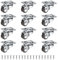 Zikenis 12 pièces petites roulettes en caoutchouc 12 mm pour meubles,petites roulettes fixes,oulettes pour Meubles,mini-roulettes,pour meubles,appareils,caisses à outils