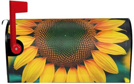 sttung Briefkastenabdeckung mit Regenbogen-Sonnenblumen-Druck, stilvolles Design, schützen und verschönern Sie Ihren Briefkasten noch heute