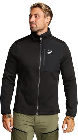 RevolutionRace Northbound Fleece Jacket för Herr, Outdoor fleecejacka perfekt för vandring, Black, XL