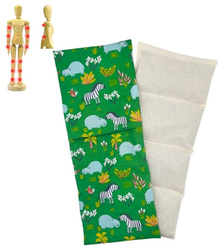 Saco semillas Hipo, saco con huesos de cereza, saco semillas microondas, saco térmico, frío y calor, bolsa microondas, funda lavable, 40x17cm, 400gr