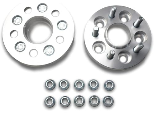 JINGLING Separadores de rueda de 5 espárragos PCD 5X114.3 Orificio de buje 64 M12X1.5 Forjados para Crossroad RT1-4 EP3 FD1/2 Paquete de 2 20MM