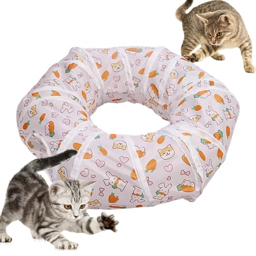 Tunnel per gatti che può anche servire come posto per dormire,Giocattoli pieghevoli interattivi - Tubo da gioco flessibile per gatti da giocare | Per gattini e altri animali domestici durante le