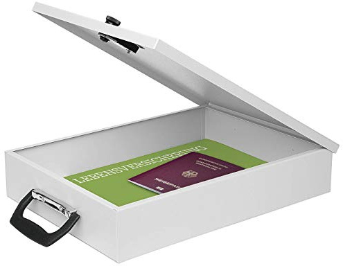 WEDO 1022537 A4-dokument kassett med kombinationslås, ljusgrå