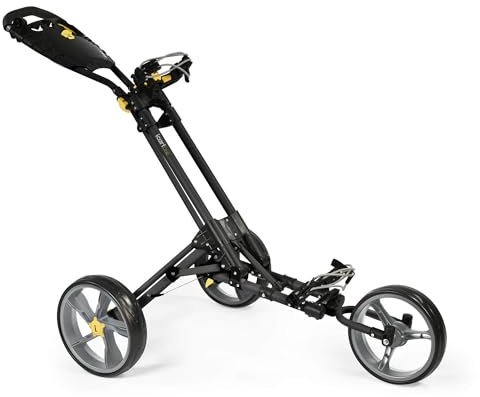 Masters Golf - iCart One - 3 Wheel Push Trolley Black/Grey