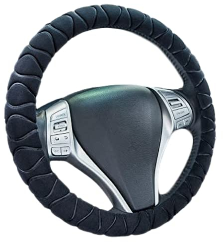 Universal Plüsch Lenkradhülle - Lenkrad Abdeckung Fell Lenkradbezug Winter Warme Auto Lenkradabdeckung Weich Künstliche Wolle Anti Rutsch Lenkradschutz Lenkradschoner für 37–39 cm