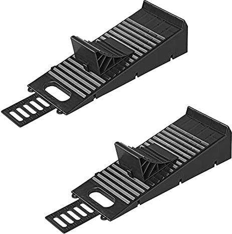 Ausgleichskeil Auffahrkeil für Wohnmobil mit Unterlegkeil schwarz Set, bis 5.000kg pro Achse