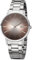REGENT Herrenuhr Quarz Stahl/Braun 11150770
