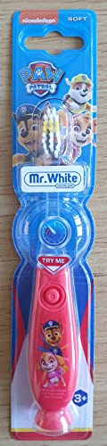 Mr.White Paw Patrol Leuchtende Zahnbürste, Rosa