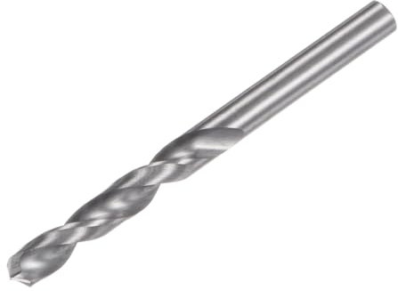 sourcing map Solid Carbide Drill Bit, 3.3mm (0.13) YG6X/C3 Micro-Grain Tungsten Carbide Jobber Twist Drill Bits Straight Shank for Drilling Stainless Steel Aluminum Metal Plastic