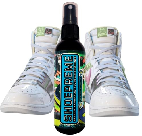 Shoe Deodoriser Spray 100ml – Antibacterial Shoe Spray for Odour Removal, Keeps Shoes Fresh Up to 3 Days, Spring Blossom Fragrance, Smelly Shoes Odour Eliminator for Trainers & Boots