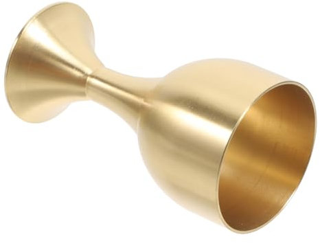 CIYODO Calice Buddista Decorativo in Metallo Piede, Coppa Per Offerte Resistente All’usura, Tazza Multifunzionale Per Tempio e Decorazione Casa, Dimensioni Compatte 5,5x3 Cm