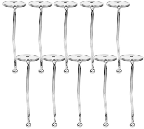 HINTRMENT Ganci Portaborse da Tavolo Argento in Lega di Alluminio Set 10 Stili multipli Facili da Installare Leggeri e Compatti Stili multipli per Scrivania da Ufficio o Soggiorno