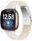 Miimall Kompatibel mit Fitbit Versa 3/Sense Armband, Damen Hochwertiges Resin Harz Leicht Ersatzarmband mit Doppelte Faltschließe aus Edelstahl Uhrenarmband für Fitbit Versa 3 - Fluoreszierende