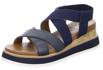 ARA Valencia, Sandalo Donna, Blu, 36 EU
