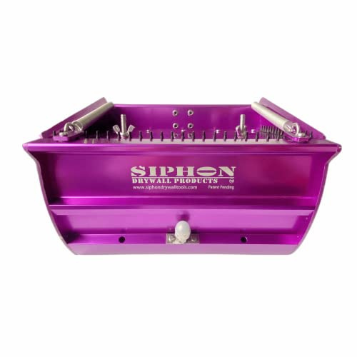8'' Flat-Max Box - SIPHON DRYWALL PRODUCTS™ | High Capacity +Wider Opening + Quick Clean + Easy Use | Drywall Sheetrock Gyprock Wallboard Finishing |