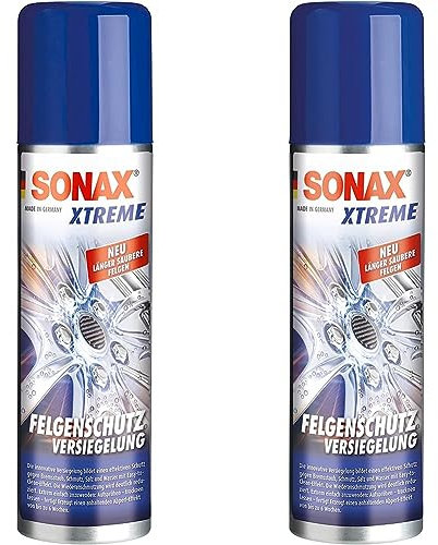 SONAX XTREME FelgenSchutzVersiegelung (250 ml) bildet einen effektiven Schutz gegen Bremsstaub, Schmutz, Salz & Wasser mit Easy-to- Clean-Effekt | Art-Nr. 02501000 (Packung mit 2)