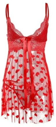 HOTSO Lencería sexy de encaje para mujer, gasa de una pieza, lencería sexy Sheer Cami y pantalones cortos Conjunto de ropa de dormir de malla pura Lencería romántica Fraun Damas Fecha