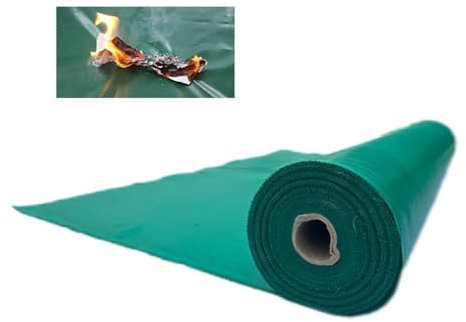 Manta ignifuga, Manta De Soldadura Estera Ignífuga Materiales Resistentes Al Calor, Retardante De Llama Tela, Vaso Fieltro De Fibra, Aplicable A Parrilla, Soldador, Plomero(50MX2MX0.4mm)
