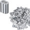 M METERXITY 200-Pack Aluminum Crimping Loop Sleeves, 2.5mm 3/32 Double Round Barrel Wire Rope Sleeves Cable Ferrule for Wire Rope/Cables Crimping Loop Sleeve