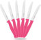 OPOLIA 6 Stück Pink Frühstücksmesser,kann als Tafelmesser、Brötchenmesser、Tomatenmesser, Hochwertiger Rostfreier Stahl Messerset,Messer Wellenschlif,Spülmaschinenfest