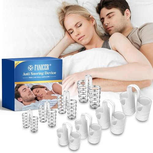 4 Pièces Écarteur Nasal Anti-Ronflement, Dilatateur Nasal pour Mieux Respirer la Nuit, Dispositif Anti-Ronflement Réutilisable,pour un Sommeil Paisible,Améliore le Sommeil(Diaphane)