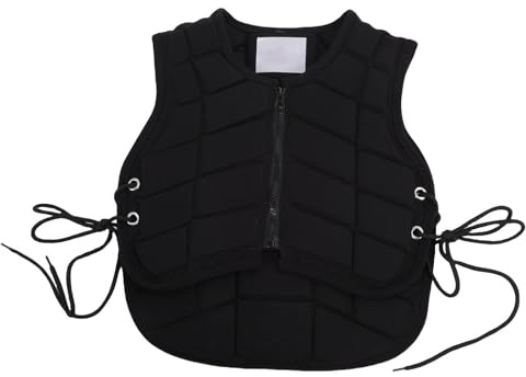 Mumusuki Reitweste, Bequeme Schützende Reittrainingsweste, Vorderverschluss-Design, Reitschutzausrüstung für Kinder (CS)