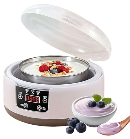 Yogurtiera, Yogurtiera Intelligente Con E Temperatura Regolabili, Strumento Automatico Per Dessert, Per Cucina Casa Cottura Parfait Formaggio Cono Campeggio Festa Colazione