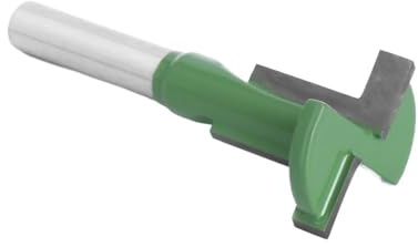 Broca enrutadora con ranura en T, vástago de 8mm, fresa borde recto, mango corte for carpintería, 1 ud(8x32x6mm)