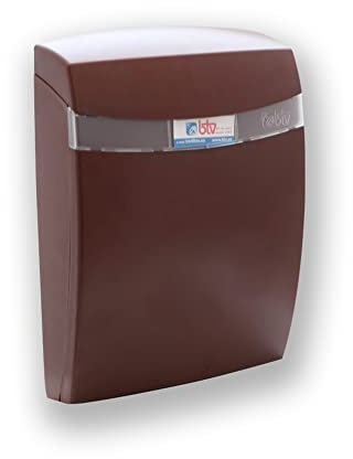 BTV | Buzón de Pared Modelo Coral ABS | Buzon Exterior Moderno con Cerradura de Seguridad | 33x23.5x9 cm | Preparado para Bocacartas en Parte Trasera