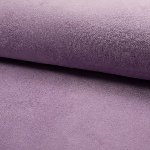 CRS Fur Fabrics lila, Cuddlesoft-Tejido de rizo de bambú para bienestar, color, 1 m, 150 cm x 100 cm, 1Mtr-150cm x 100cm