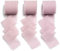 AOKSUNOVA Geschenkband Breit Schleifenband Hochzeit Rosa Bänder zum Basteln Fransenband Altrosa