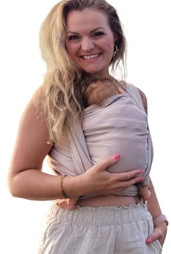 Hoppediz gewebtes Baby-Tragetuch ab Geburt, Neugeboren bis Kleinkind, 100% Baumwolle, Djerba 5,40 m