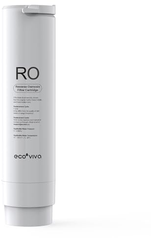 Ecoviva Cartuccia filtro RO di ricambio per impianto ad osmosi inversa da controsoffitto WP-RO-200G