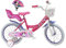 A.T.L.A.S. Vélo Enfant 16'' Fille Disney + Casque Minnie Inclus, Rose et Blanc identique aux Photos