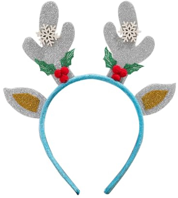 Qsvbeeqj Juldekorationer glasögonram vuxna barn horn pannband nyårsgåvor huvudbonader god jul prydnad