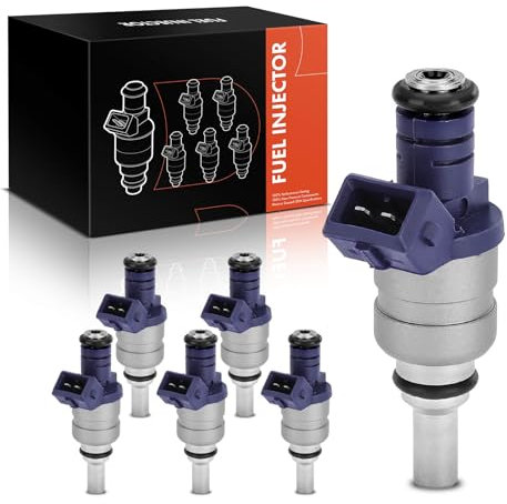 Frankberg Lot de 6 soupapes d'injection à essence compatibles avec les séries 3 E46 330i, 330 Ci, 3 Touring E46 330xi, 5 E39 530i, 7 E65 E66 E67 730i Li Remplacement