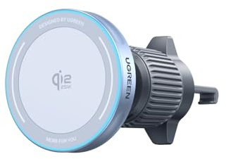 UGREEN MagFlow Wireless Car Charger 25W, Qi2 zertifizierte MagSafe Autohalterung mit Ladefunktion, Magsafe Handyhalterung Auto kompatibel mit iPhone 16-17-Serie und Pixel 10 Pro XL