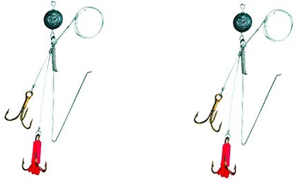 Set: 2 Stück JENZI Raubfischsystem Spinn System für Köderfisch von Jenzi, 2 Verschiedene Größen + gratis Petri Heil! Aufkleber